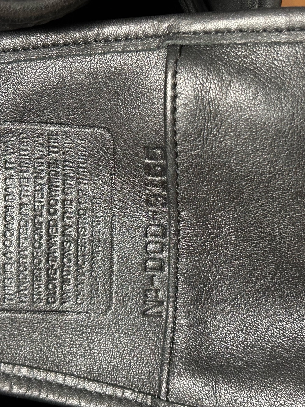 Vintage Coach 9085 Black Glove-Tanned Leather Duffle Sac Bucket Bag Costa Rica - Picture 13 of 14